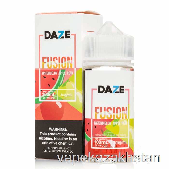 Vape Disposable Watermelon Apple Pear - 7 Daze Fusion - 100mL 0mg